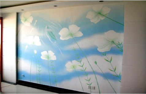 常州画墙绘怎么画好白云的蓬松感？