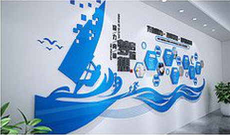 常州海浪主题文化墙如何设计？