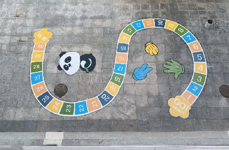 常州地面游戏彩绘