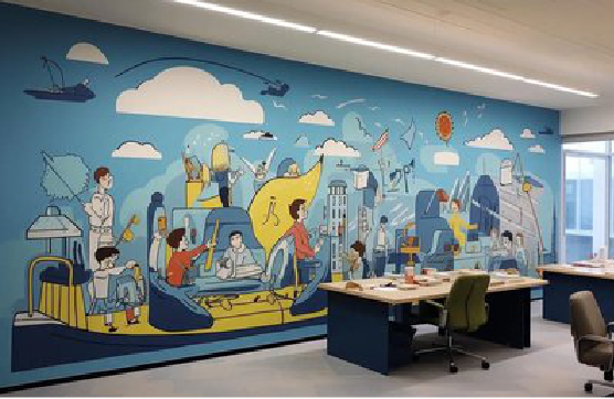 常州办公室墙绘的特点。