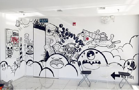 常州手绘墙并非传统涂鸦。